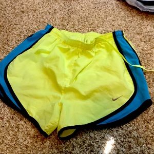 neon nike running shorts